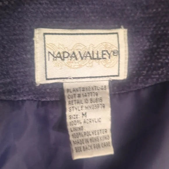 Vtg 90s patchwork Boho embellished Sage/ Fuschia/ button front boxy jacket sz M - Picture 7 of 13